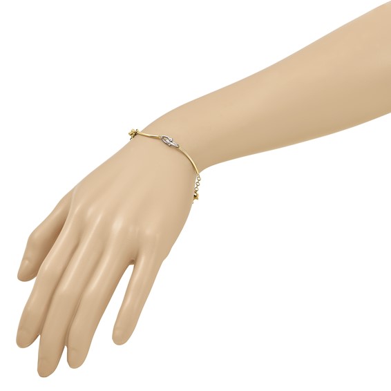 Leslie's 14K Two-tone Polished Bracelet