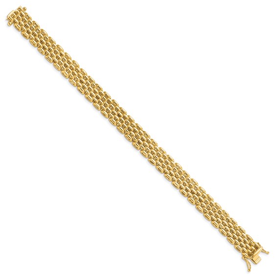 Leslie's 14K Polished Fancy Bracelet