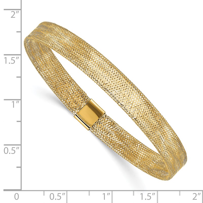 14K Polished Stretch Bangle