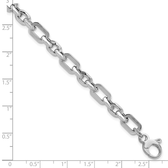 Leslie's 14K White Gold Polished Link Bracelet