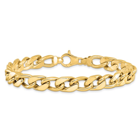 Leslie's 14K Polished Men's Curb Link Bracelet