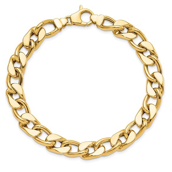 Leslie's 14K Polished Men's Curb Link Bracelet