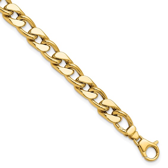Leslie's 14K Polished Men's Curb Link Bracelet