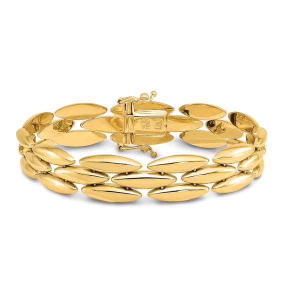 Leslie's 14k Polished Fancy Link Bracelet