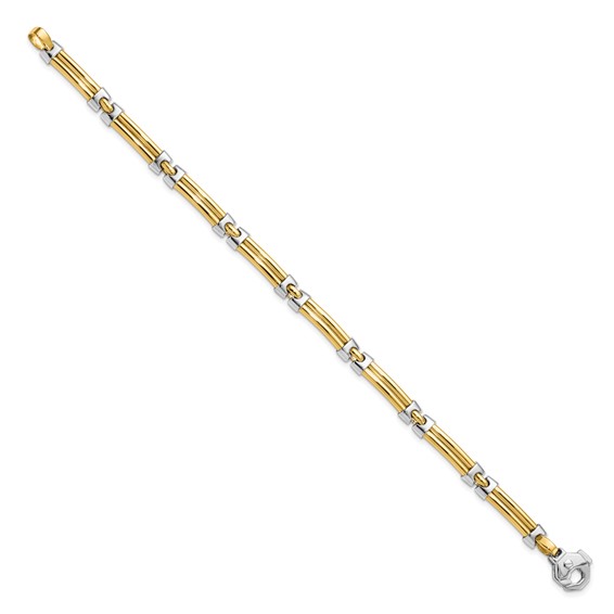 Leslie's 14K Two-tone Polished Bracelet