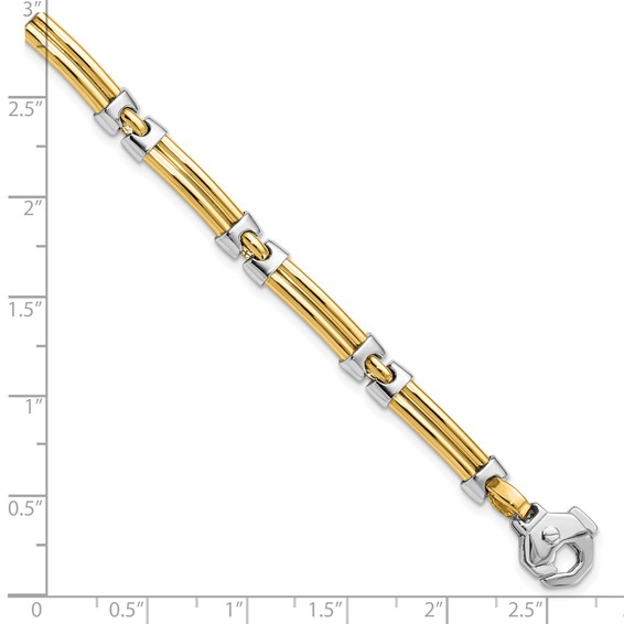Leslie's 14K Two-tone Polished Bracelet