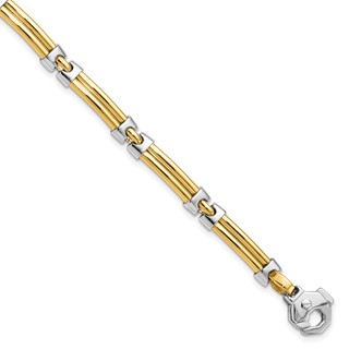 Leslie's 14K Two-tone Polished Bracelet