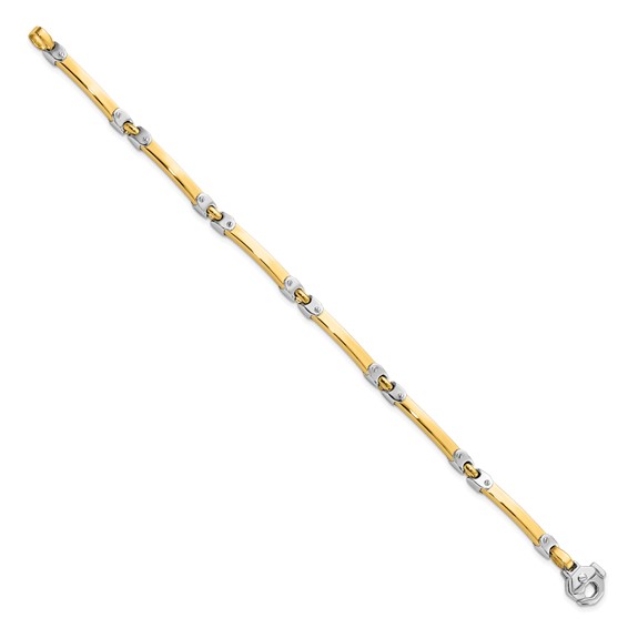 Leslie's 14K Two-tone Polished Bracelet