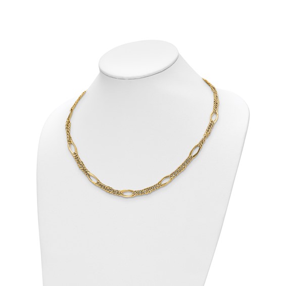 Leslie's 14k Polished Fancy Link Necklace