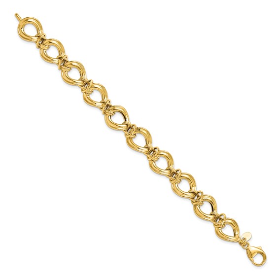 Leslie's 14k Polished Fancy Link Bracelet