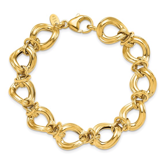 Leslie's 14k Polished Fancy Link Bracelet