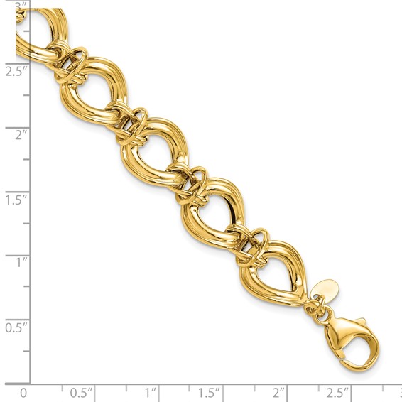Leslie's 14k Polished Fancy Link Bracelet