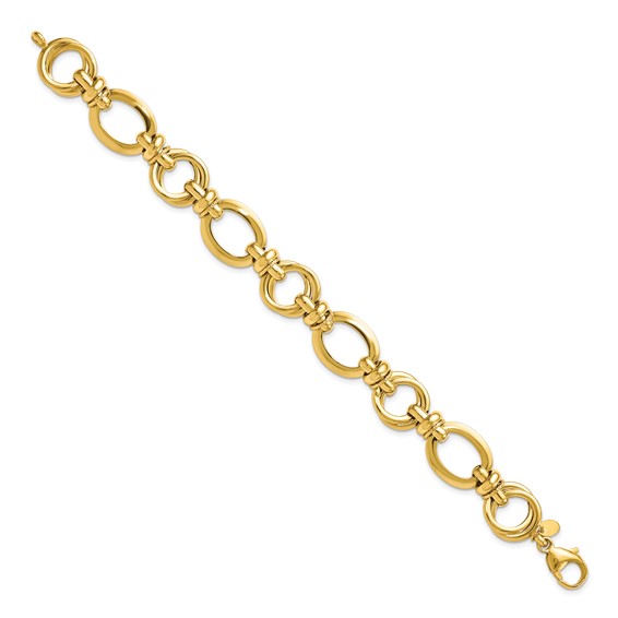Leslie's 14k Polished Fancy Link Bracelet