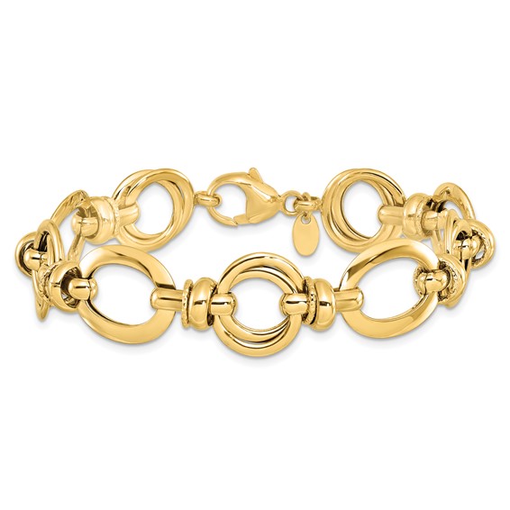 Leslie's 14k Polished Fancy Link Bracelet