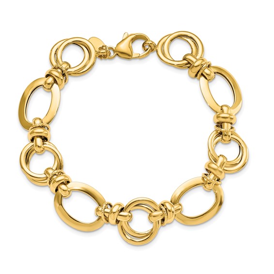 Leslie's 14k Polished Fancy Link Bracelet