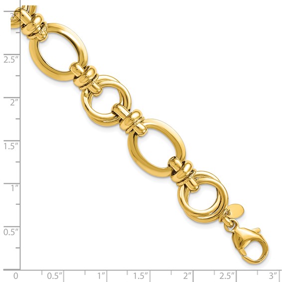 Leslie's 14k Polished Fancy Link Bracelet