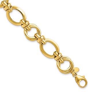 Leslie's 14k Polished Fancy Link Bracelet