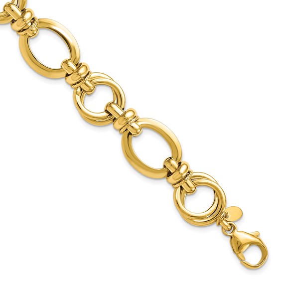 Leslie's 14k Polished Fancy Link Bracelet