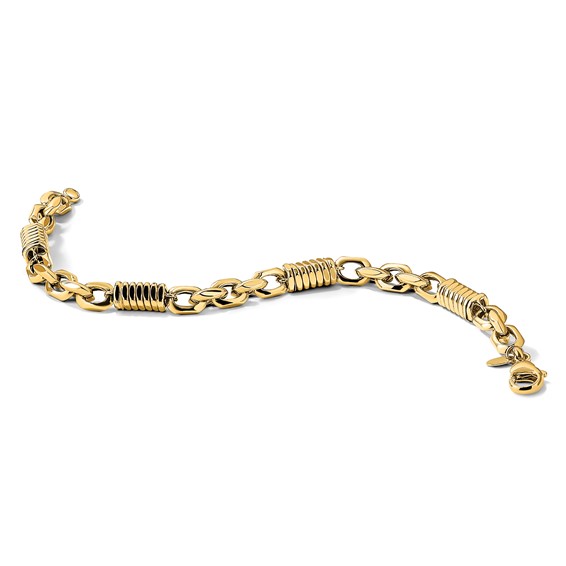 Leslie's 14k Men's Polished Fancy Link Bracelet
