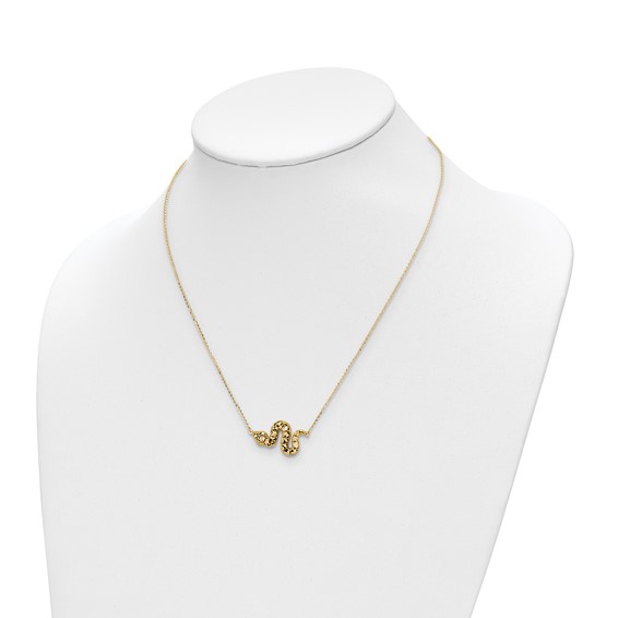 Leslie's 14k D/C Snake Necklace