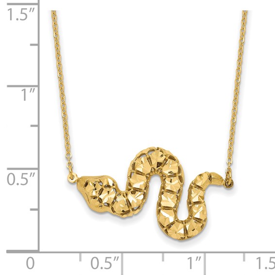 Leslie's 14k D/C Snake Necklace