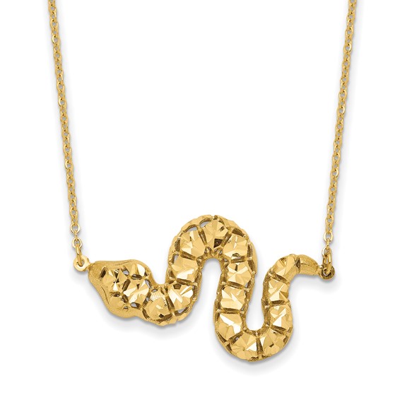 Leslie's 14k D/C Snake Necklace