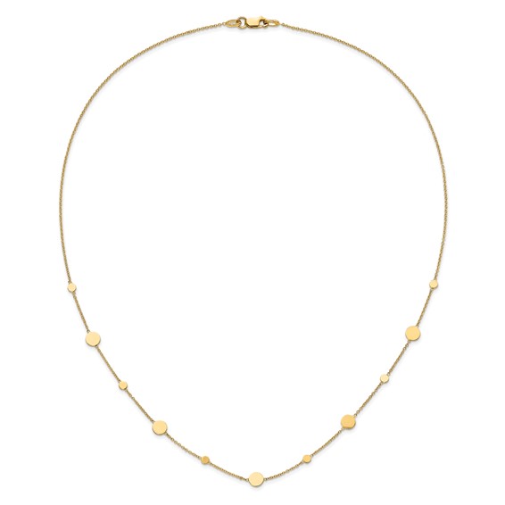 Leslie's 14k Polished Disc Necklace