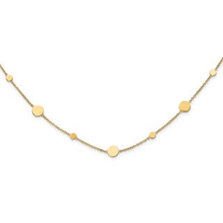 Leslie's 14k Polished Disc Necklace