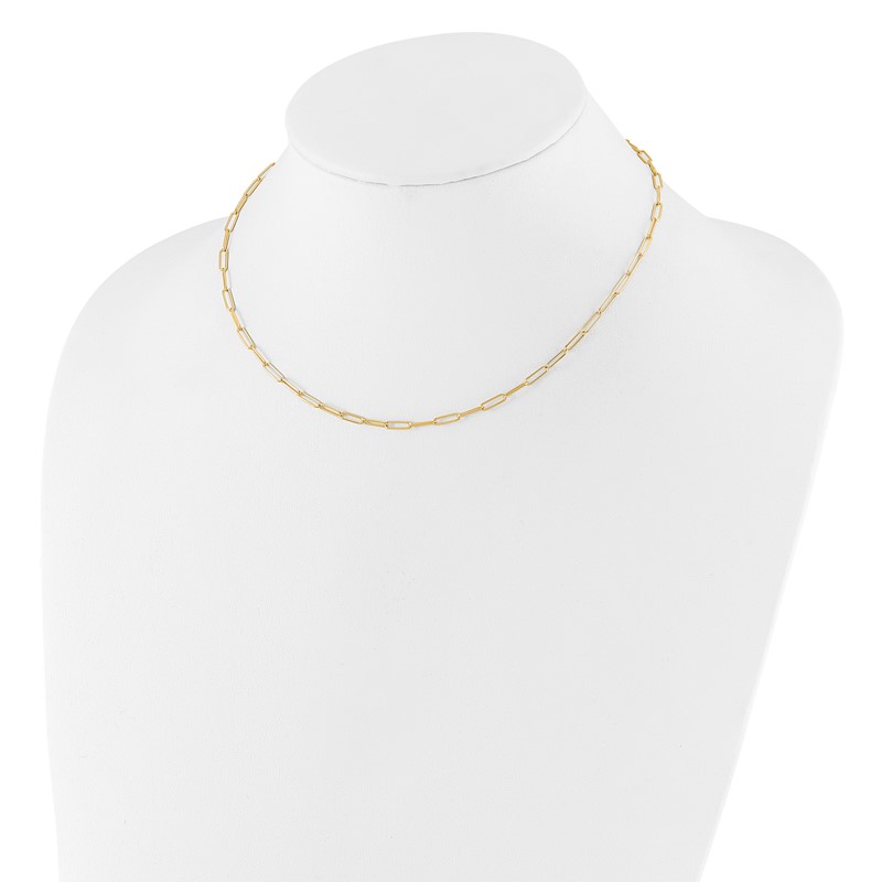 14K Polished Fancy Link Necklace