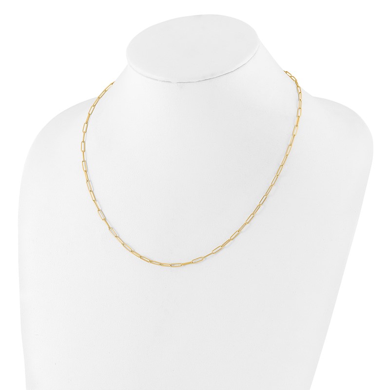 14K Polished Fancy Link Necklace