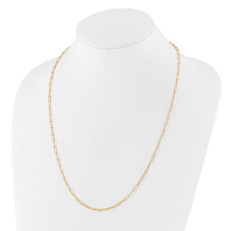 14K Polished Fancy Link Necklace