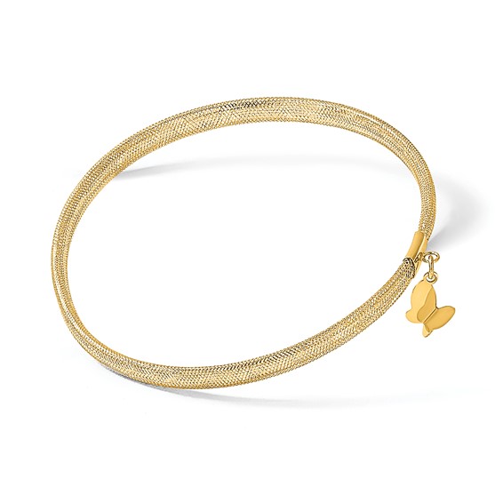Leslie's 14k Polished Butterfly Stretch Bracelet