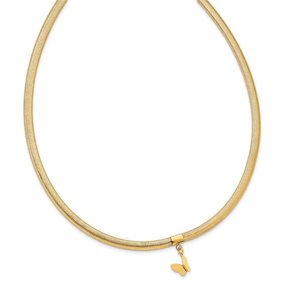 Leslie's 14k Butterfly Necklace