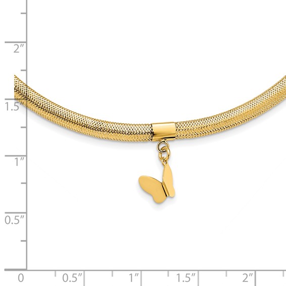 Leslie's 14k Butterfly Necklace