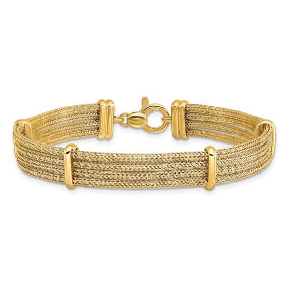 Leslie's 14k Polished Multi-strand Bracelet