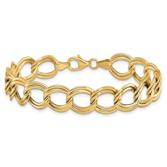 Leslie's 14k Polished Double Link Bracelet