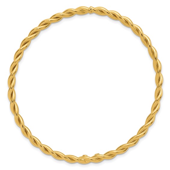 Leslie's 14K Polished Twist Slip-On Bangle