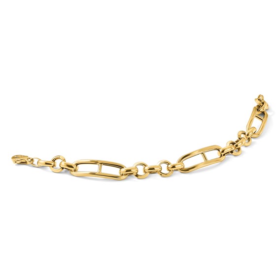 Leslie's 14K Polished Fancy Link Bracelet