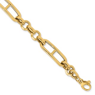 Leslie's 14K Polished Fancy Link Bracelet