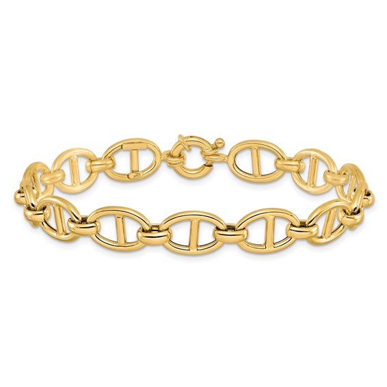 Leslie's 14K Polished Fancy Link Bracelet