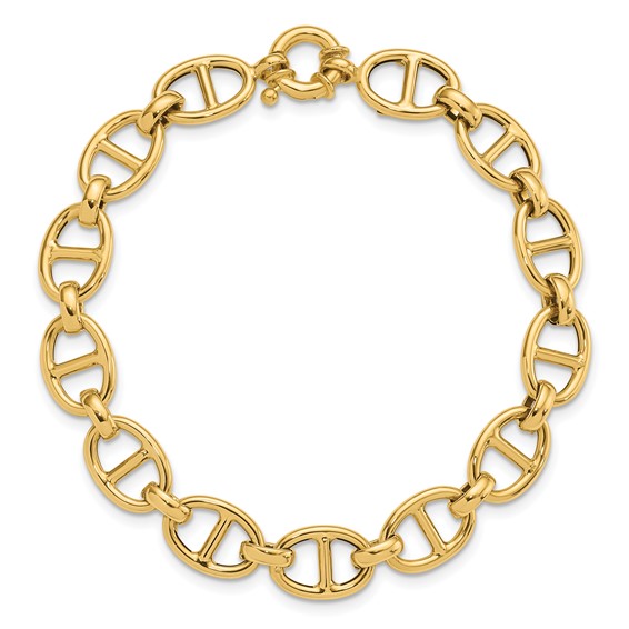 Leslie's 14K Polished Fancy Link Bracelet