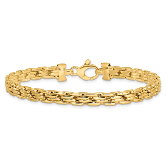 Leslie's 14K Polished Fancy Link Bracelet