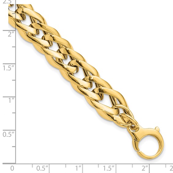 Leslie's 14K Polished Hollow Fancy Link Bracelet