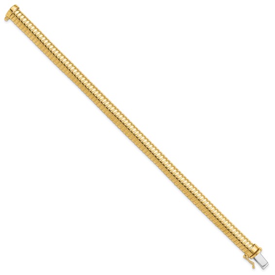 Leslie's 14K Polished 7.5mm Domed Bracelet