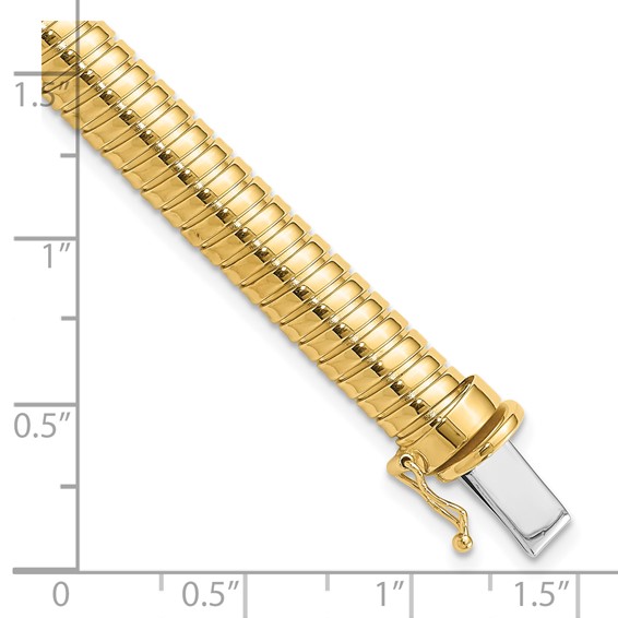 Leslie's 14K Polished 7.5mm Domed Bracelet