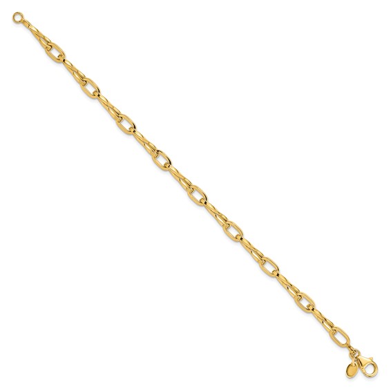 Leslie's 14K Polished Fancy Link Bracelet