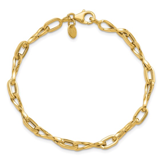 Leslie's 14K Polished Fancy Link Bracelet