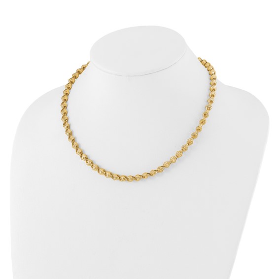 Leslie's 14K Diamond-cut Fancy Link Necklace