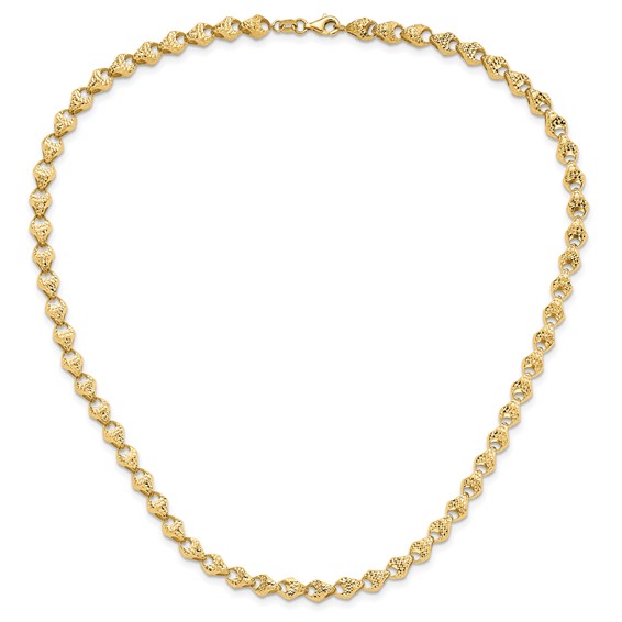 Leslie's 14K Diamond-cut Fancy Link Necklace