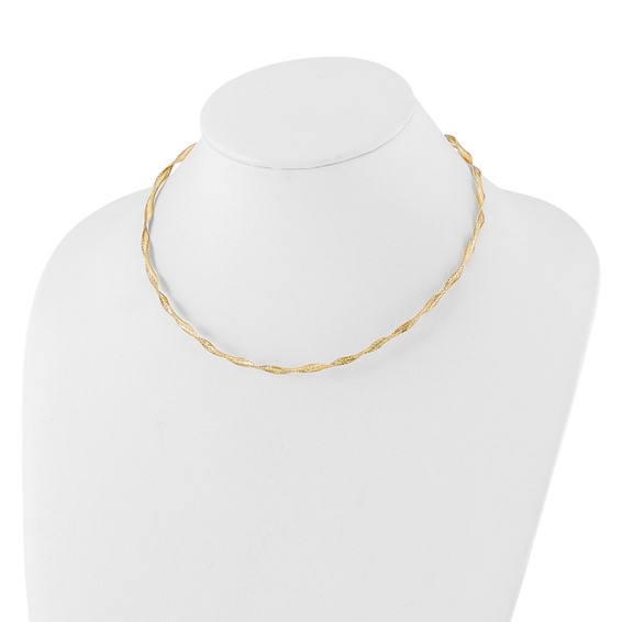 Leslie's 14K Polished Twisted Stretch Necklace